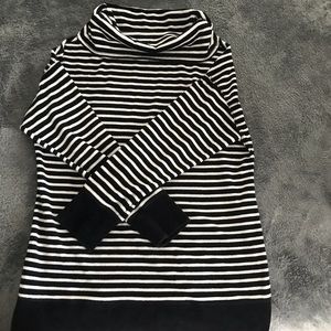 Striped over-sized sweater
